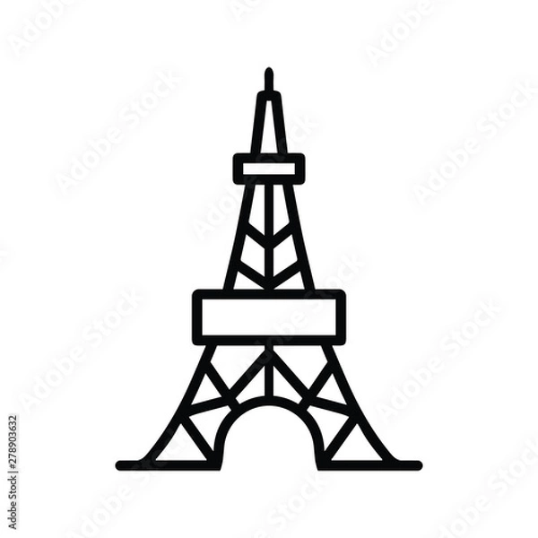 Obraz japan tower architecture view icon