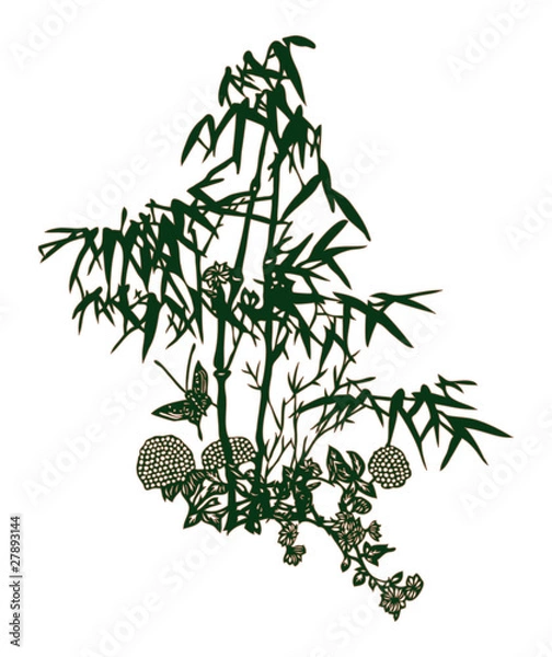 Obraz Bamboo vector illustration