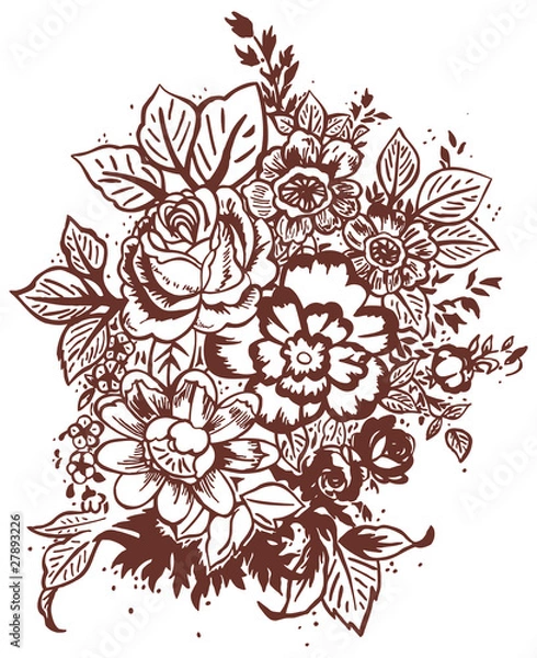 Obraz Flower design elements