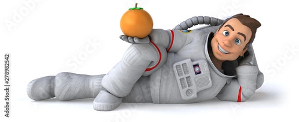 Fototapeta Fun astronaut - 3D Illustration