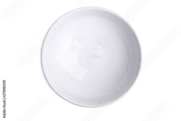 Fototapeta One clean empty deep plate