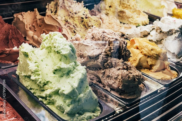 Obraz Showcase with ice cream