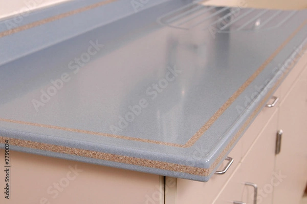 Fototapeta solid surface countertop and cabinets
