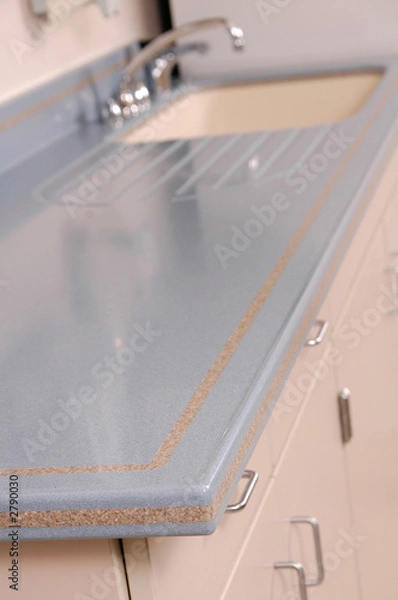 Fototapeta solid surface countertop with sink