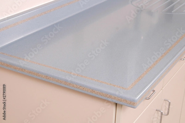 Fototapeta solid surface countertop with inlay