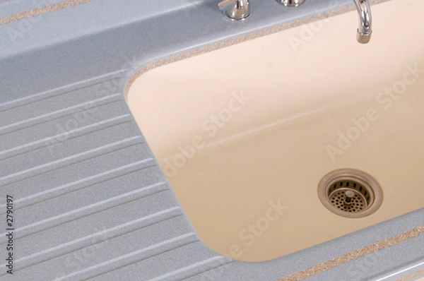 Fototapeta solid surface countertop and sink