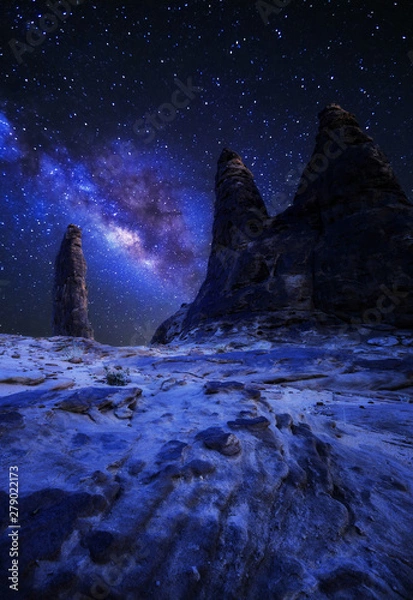 Obraz moon over lake