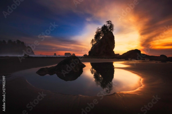 Obraz sunset in the mountains