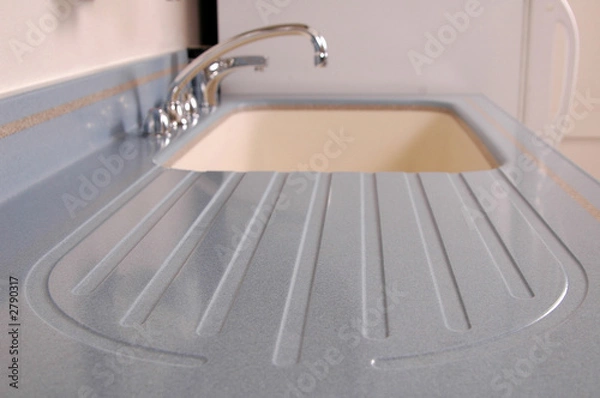 Fototapeta solid surface countertop with sink