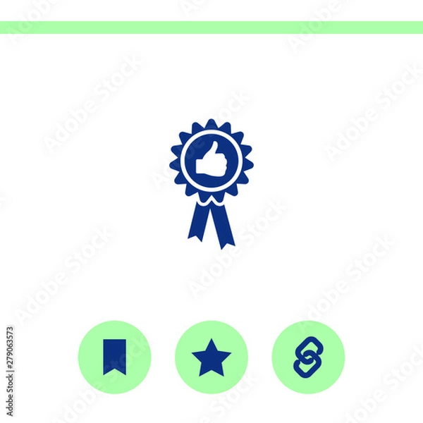 Fototapeta Simple flat icon on white background.