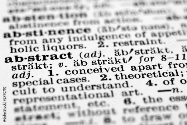 Fototapeta dictionary definition - abstract