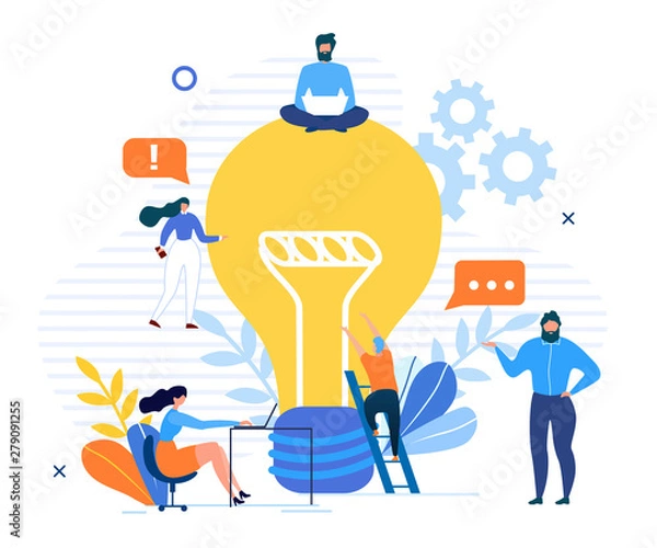 Fototapeta Communication, Discussion, Speaking to Get Ideas