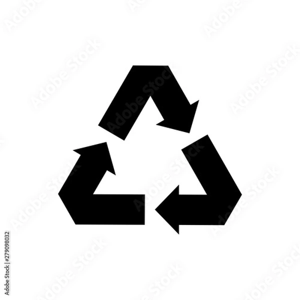 Obraz Recycle icon vector symbol illustration