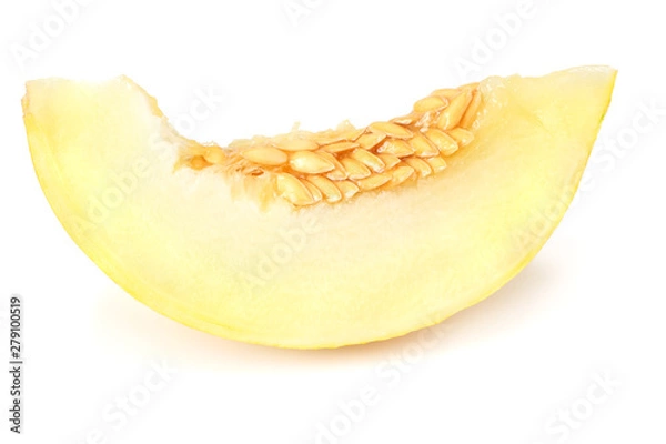 Fototapeta sliced melon isolated on white background. fresh melon