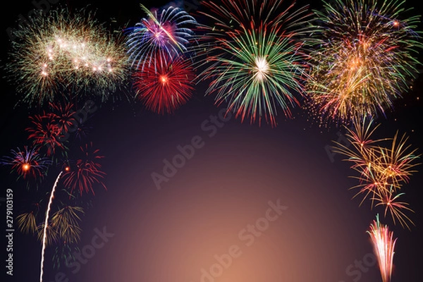 Obraz colorful fireworks