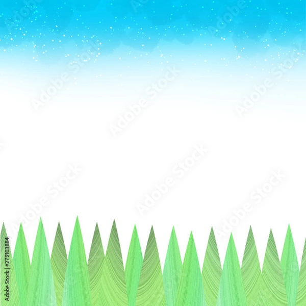 Obraz 絵本風の可愛い森