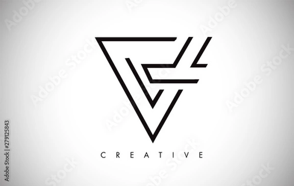 Fototapeta V Letter Monogram Design Logo. Letter V Icon Logo with Modern Monogram