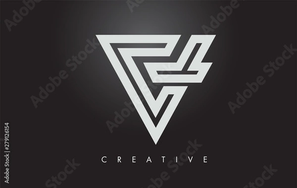 Fototapeta V Letter Monogram Design Logo. Letter V Icon Logo with Modern Monogram
