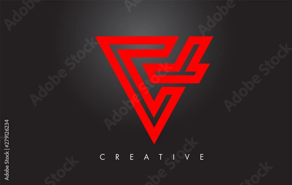 Fototapeta V Letter Monogram Design Logo. Letter V Icon Logo with Modern Monogram