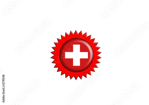 Obraz swiss badge