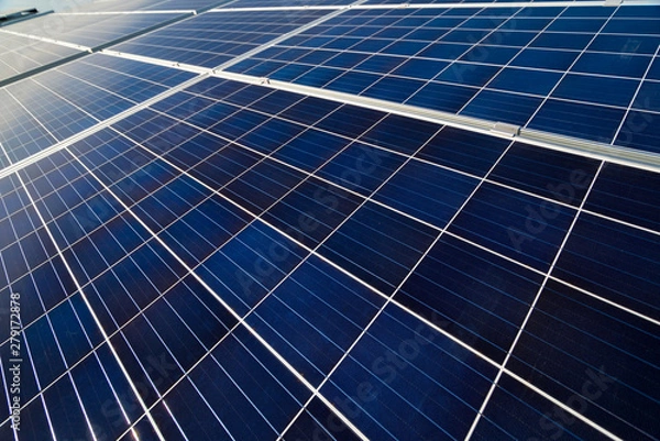 Fototapeta solar panel on sky background