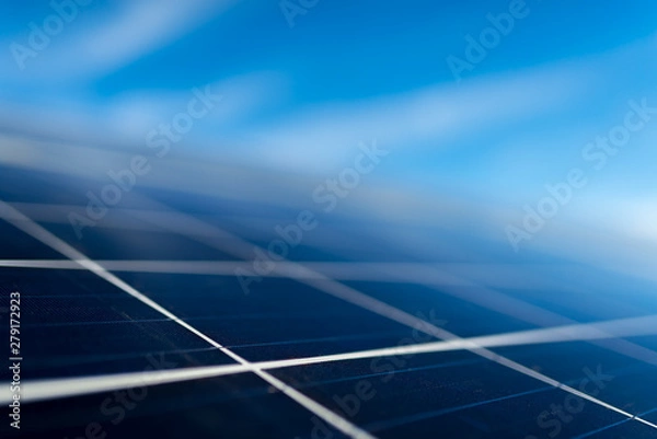 Fototapeta solar panel on sky background