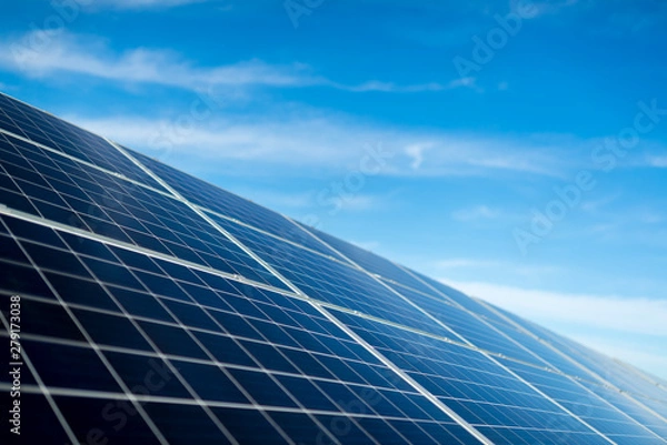 Fototapeta solar panel on sky background