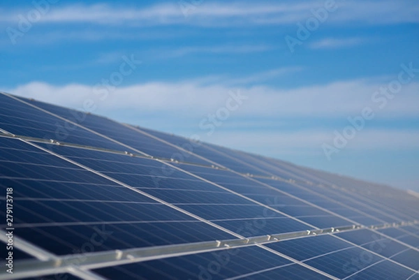 Fototapeta solar panel on sky background