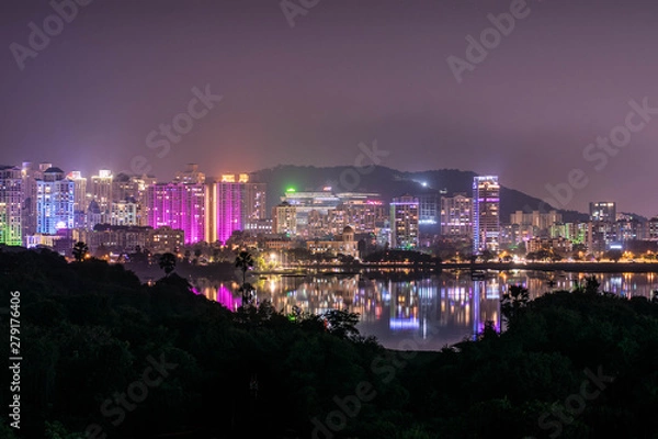 Obraz Mumbai nightscape (Powai) - 3