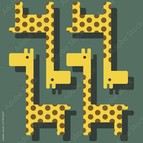 Obraz Giraffe Vector