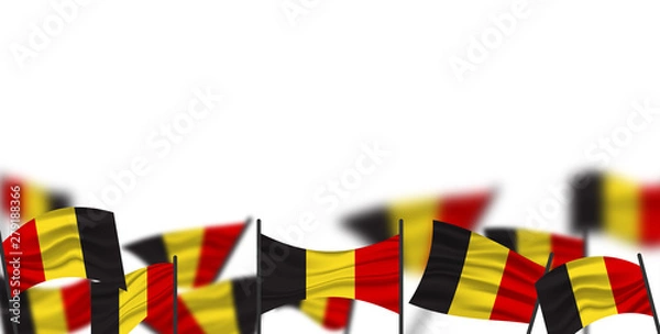 Obraz Belgium flag background. Flag of Belgium.