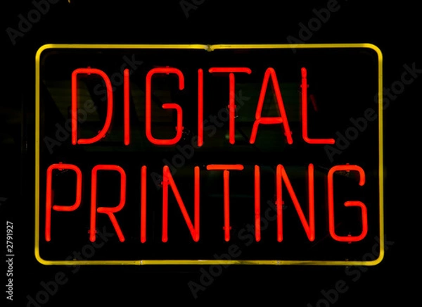 Fototapeta digital printing sign