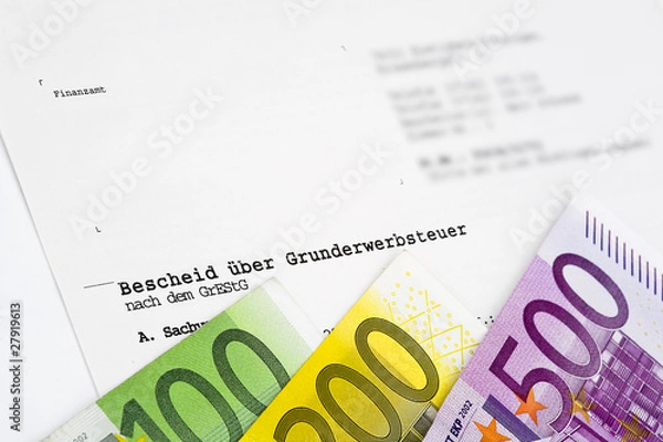 Obraz Grunderwerbsteuer