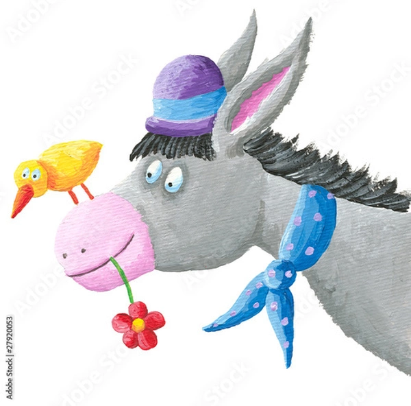 Obraz Zabawny osioł