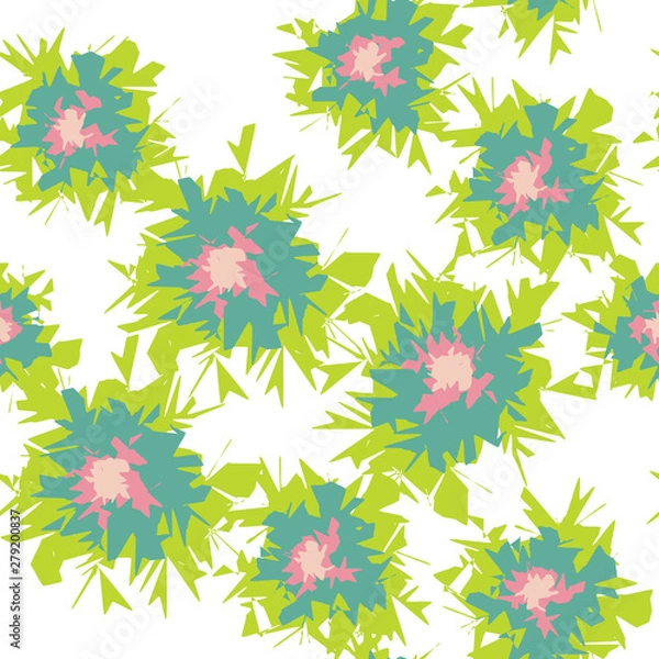 Obraz Graphic Flower Fun Seamless Repeating Pattern