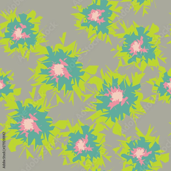 Obraz Graphic Flower Fun Seamless Repeating Pattern