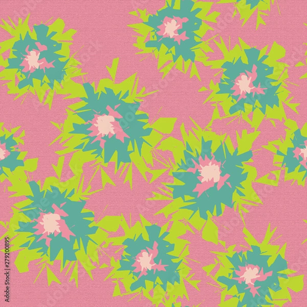 Obraz Graphic Flower Fun Seamless Repeating Pattern