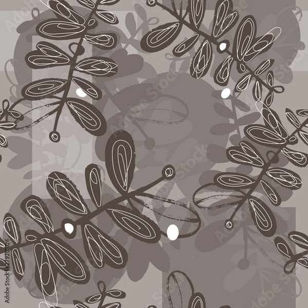 Obraz Plants and Leaves Forest Camo