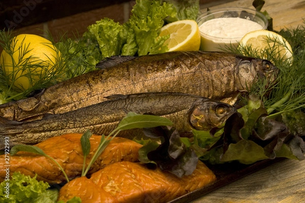 Obraz geräucherter Fisch
