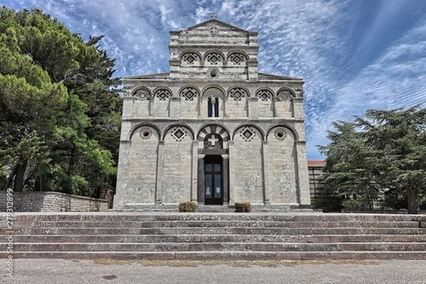 Fototapeta Cattedrale di San Pietro di Sorres, Borutta. Sardegna, Italia