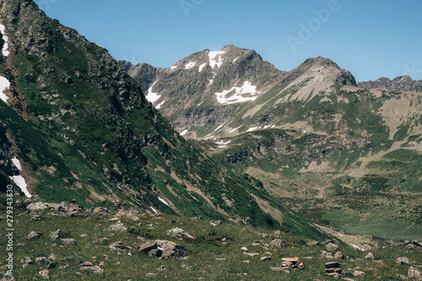 Obraz the Caucasus mountains Arkhyz in Sunny day