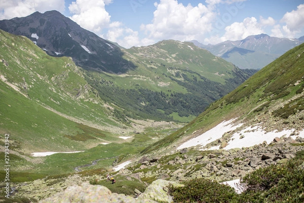 Obraz the Caucasus mountains Arkhyz in Sunny day