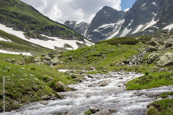 Obraz the Caucasus mountains Arkhyz in Sunny day
