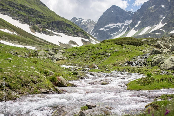 Obraz the Caucasus mountains Arkhyz in Sunny day