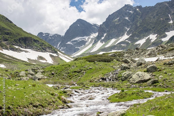 Obraz the Caucasus mountains Arkhyz in Sunny day