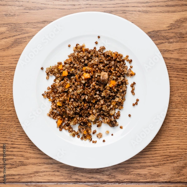 Obraz buckwheat with mushrooms