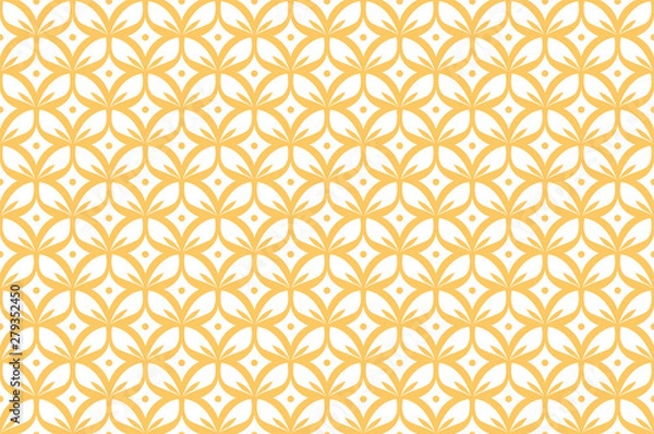 Obraz Elegant Floral Vector Seamless Pattern. Decorative Flower Illustration. Abstract Art Deco Background.