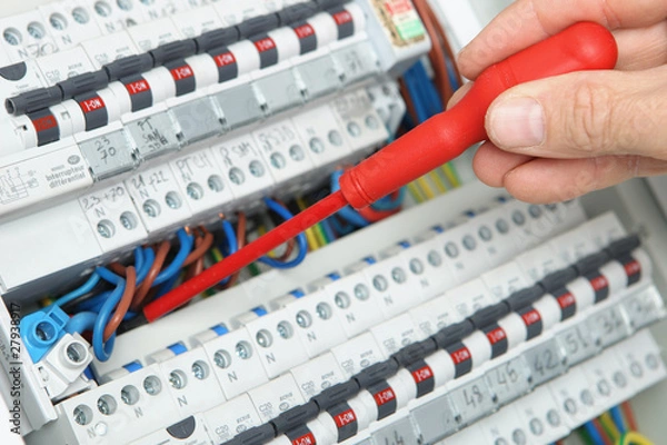 Fototapeta Naprawa paneli elektrycznych