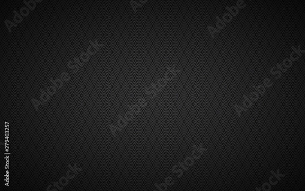 Fototapeta Czarny nowoczesny wzór bez szwu, luksusowe czarne i szare tło, ilustracji wektorowych składający się z rombów