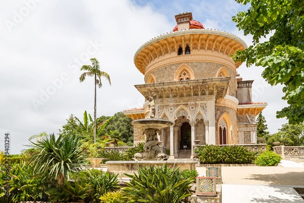 Obraz Palace Monserrat in Sintra, Portugal. building with exquisite Moorish architecture